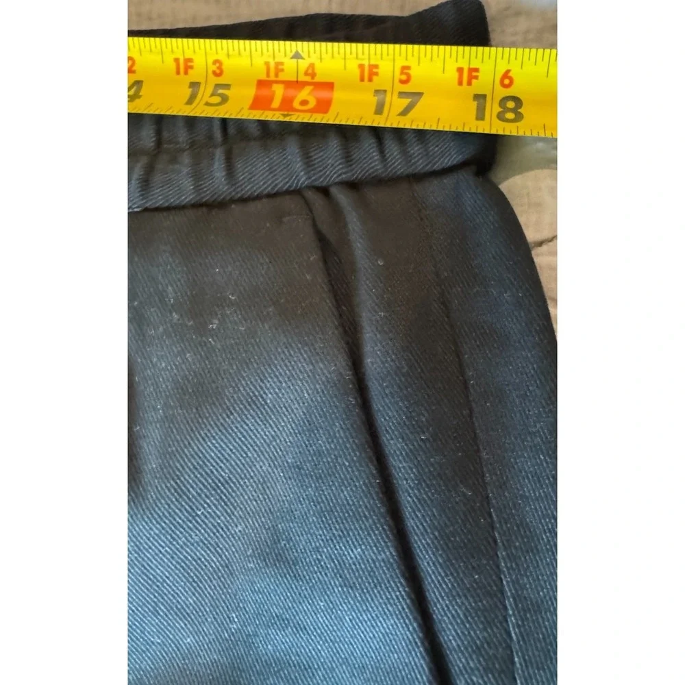 Banana Republic Slim Tapered Stretch Waist Chino Pants Men's L Black Drawstring